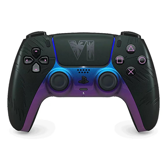 Sony DualSense mando inalámbrico — Grand Theft Auto VI negra, edición limitada para PlayStation 5