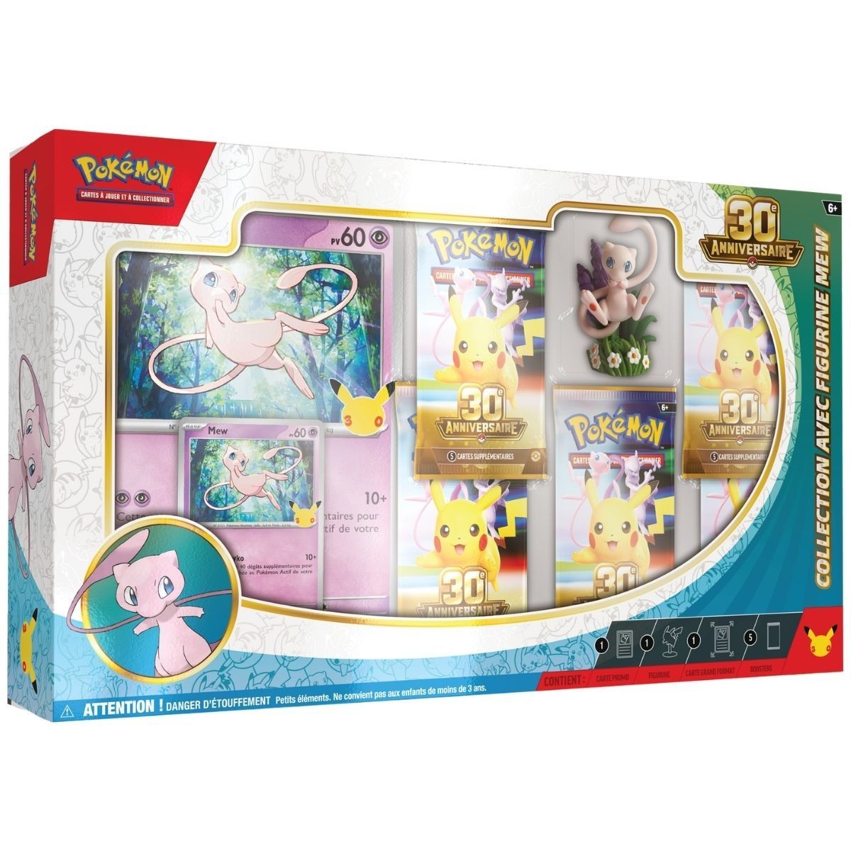 Pokémon 30.º aniversario — Caja figura Mew