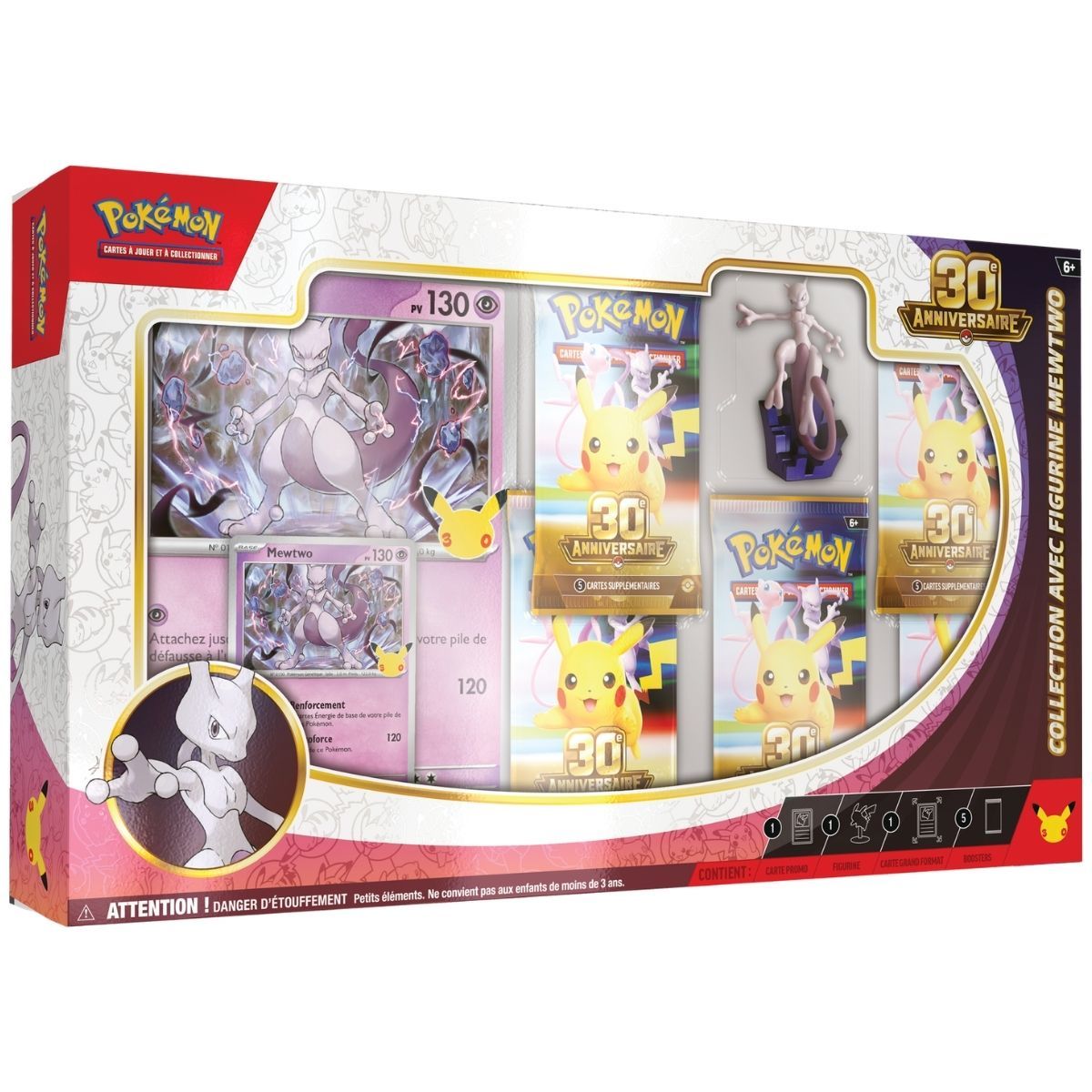 Pokémon 30.º aniversario — Caja figura Mewtwo