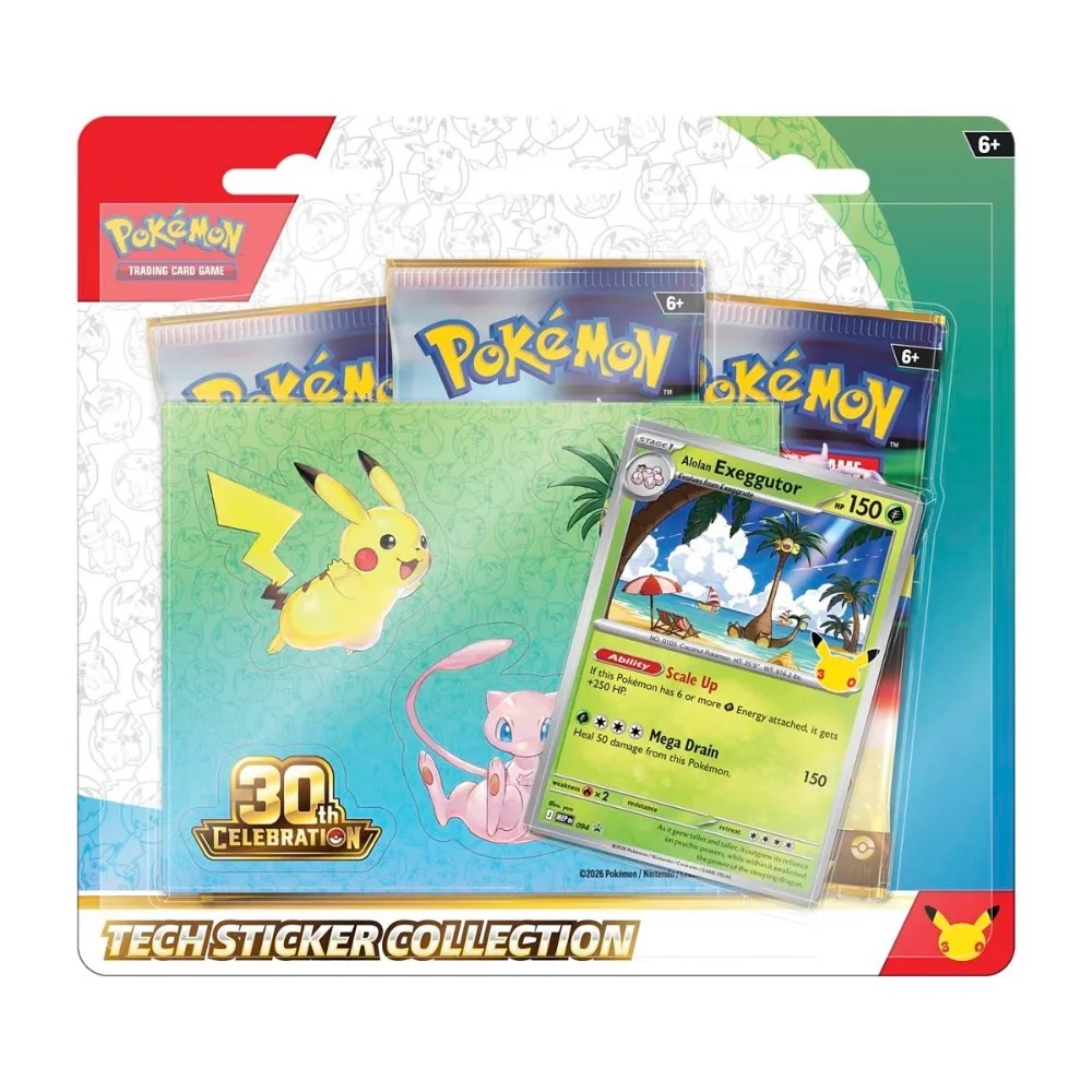 Pokémon TCG 30th Tech Sticker Collection — Alolan Exeggutor