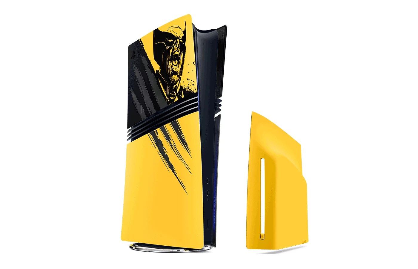 PlayStation 5 Fundas para consola - Marvel's Wolverine Battle Yellow