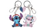 Disney Lilo and Stitch Gamer Stitch and Angel Keychain Bag Charm Set GameStop Exclusive