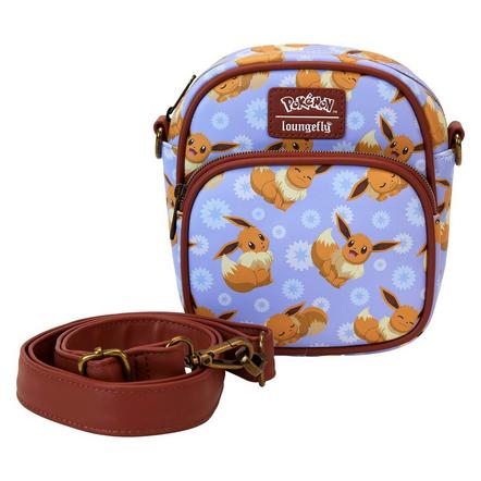Loungefly Pokemon Eevee Floral Passport Crossbody Bag Exclusivo de star-game