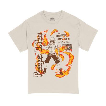 One Piece Ace Flames Double Sided Camiseta de manga corta gráfica unisex Exclusivo de star-game