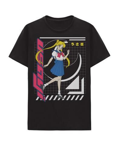 Sailor Moon Usagi Tsukino Double Sided Camiseta de manga corta gráfica unisex Exclusivo de star-game
