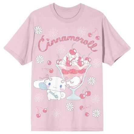 Sanrio Cinnamoroll Glitter Sundae Graphic Unisex T-Shirt Exclusivo de star-game