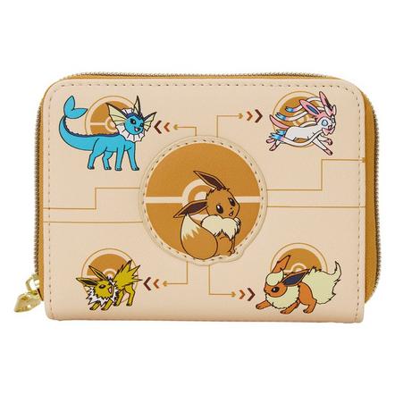 Pokemon Eeveelutions Zip Around Wallet Exclusivo de star-game