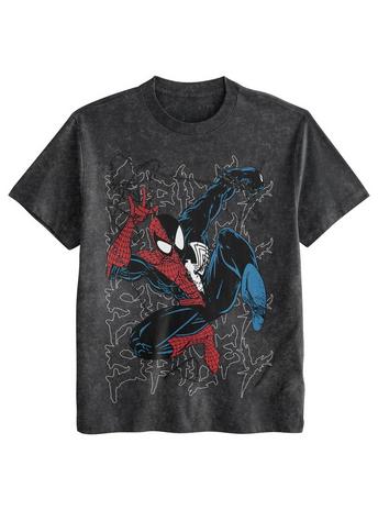 Marvel Spider-Man Mineral Wash Camiseta gráfica unisex Exclusivo de star-game