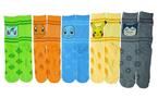 Pokemon Kanto Starters Crew 5 Pack Socks Exclusivo de star-game