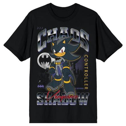 DC Comics X Sonic the Hedgehog Shadow as Batman Camiseta gráfica unisex Exclusivo de star-game