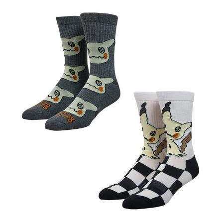 Pokemon Mimikyu Checkered Crew Socks 2-Pack Exclusivo de star-game