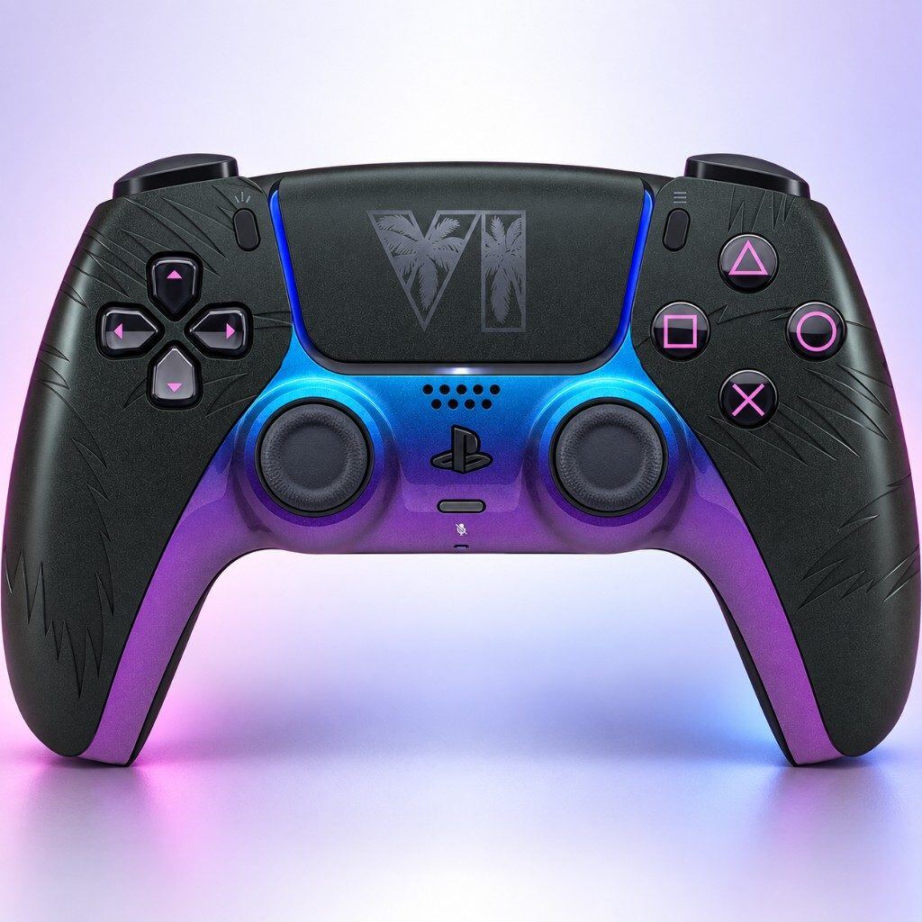 Sony DualSense Mando inalámbrico - Grand Theft Auto VI Black Edición limitada para PlayStation 5