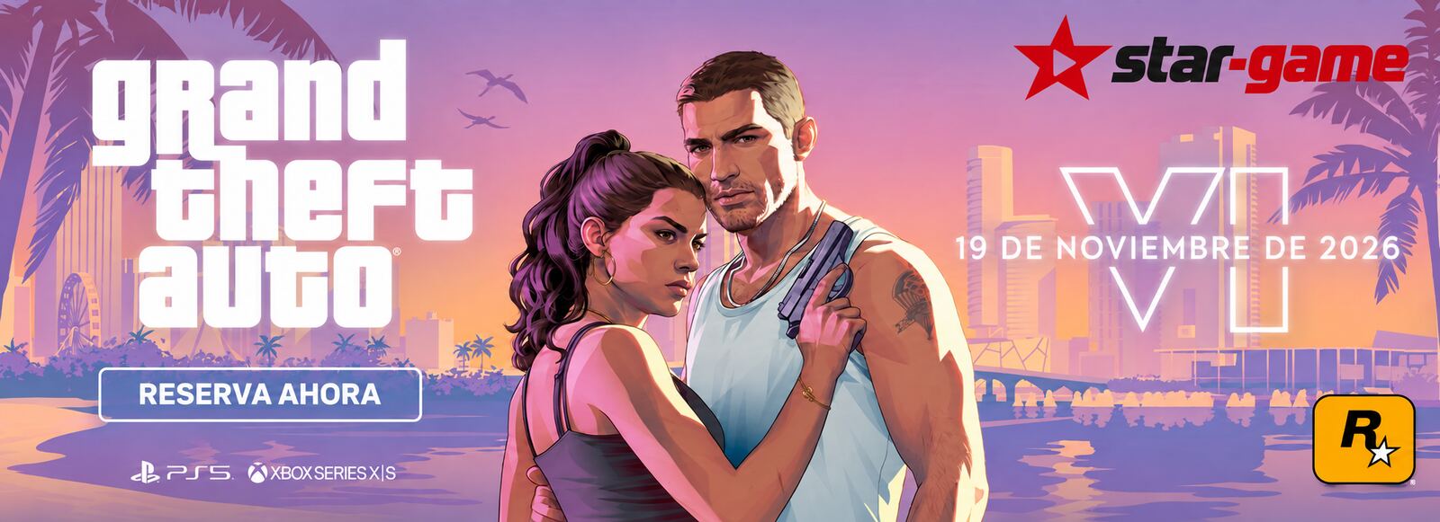 GTA6 Reservar Banner Key Art